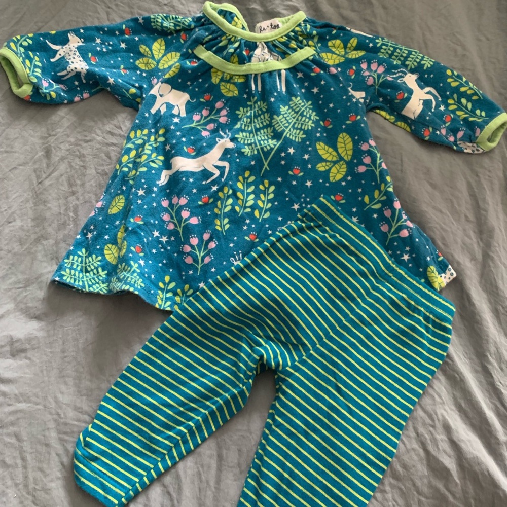 Two piece matching outfit. Boutique brand name